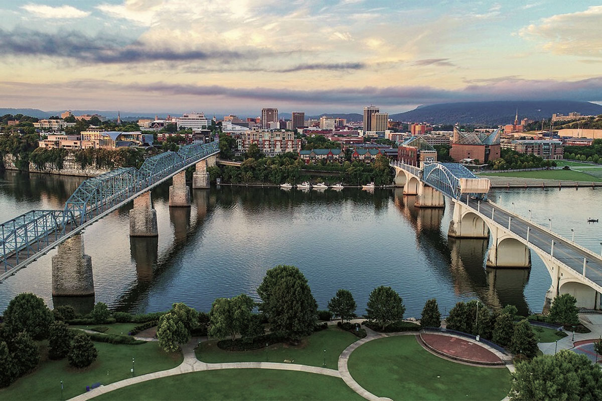 View of Chattanooga bridges